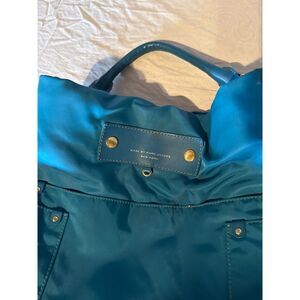 Turquoise/Teal Nylon TOTE BAG  - Purse